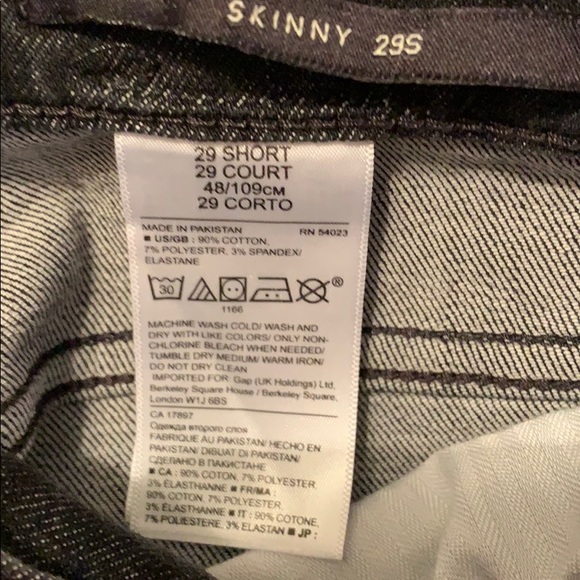 Like New Banana Republic Dark Grey Skinny Jeans - Picture 2 of 4